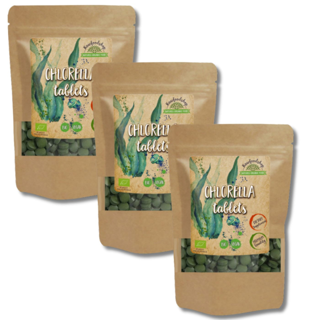 Chlorella Tabletter EKO 125g x 3 paket