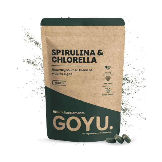 Spirulina Chlorella EKO 500mg 300 tabletter