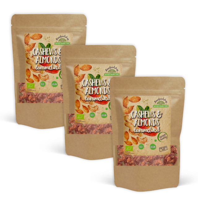 Cashew & Mandel Karamelliserade EKO 200g x 3 paket