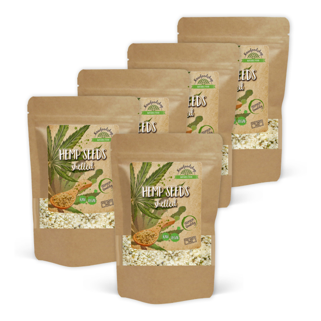 Hampafrön Skalade 500g x 5 paket