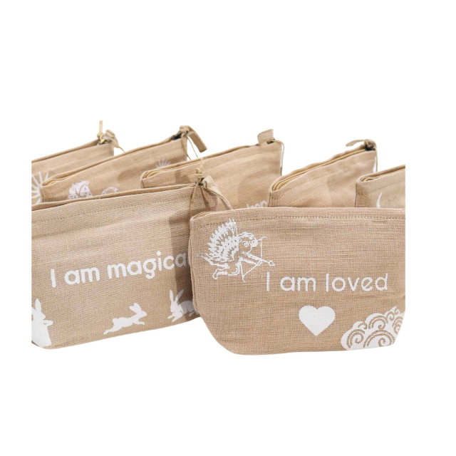 Necessär i Jute - I am Bright