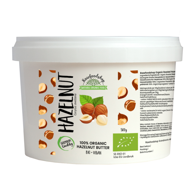 Hasselnötssmör Rostad EKO 500g