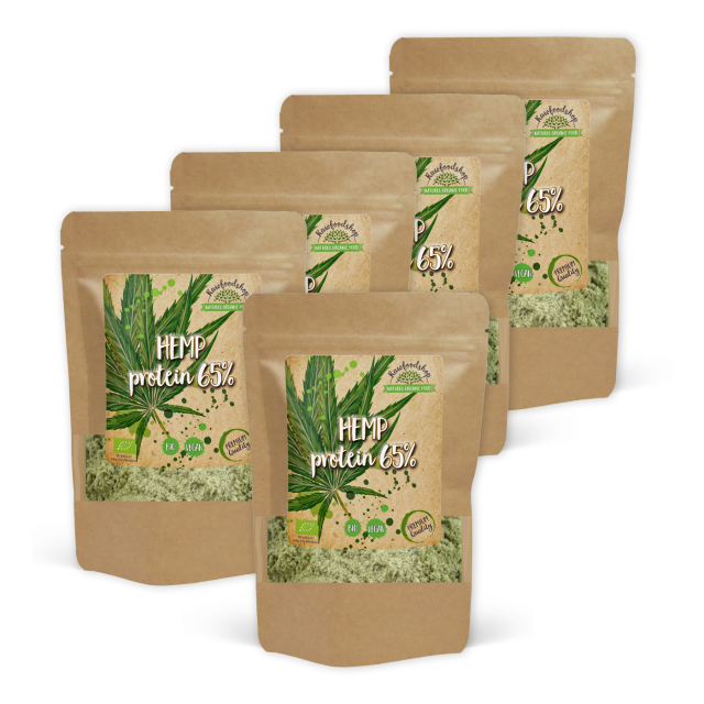 Hampaprotein 65% EKO 1kg x 5 paket