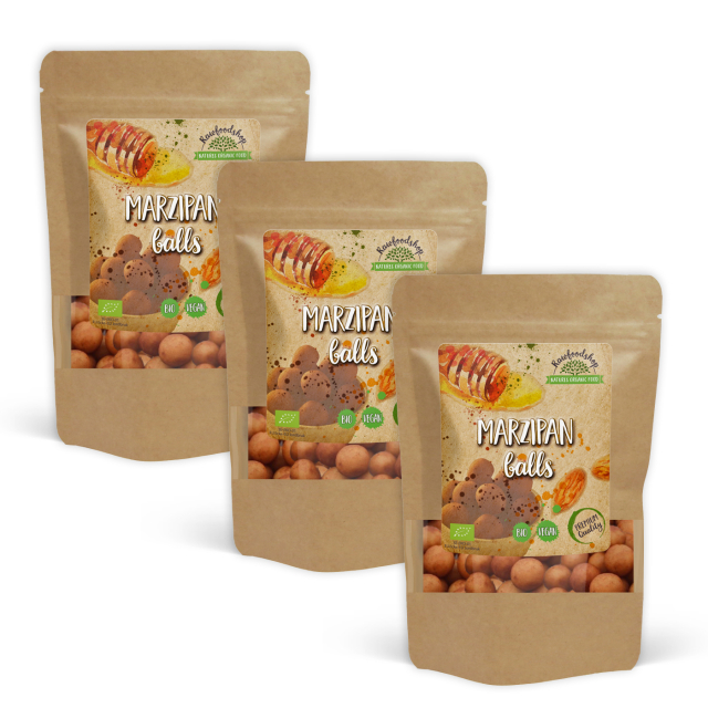 Marsipankulor i kakao EKO 100g x 3 paket