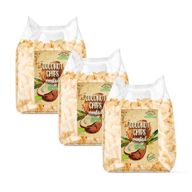 Kokoschips Premium Rostade EKO 400g x 3 paket