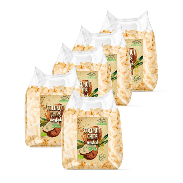 Kokoschips Premium Rostade EKO 400g x 5 paket