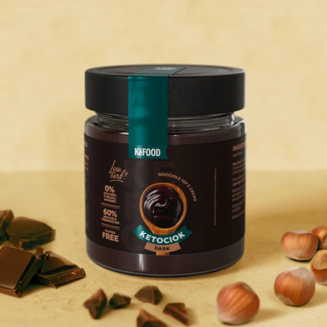 Mörk Choklad & Hasselnöt kräm Keto 250g