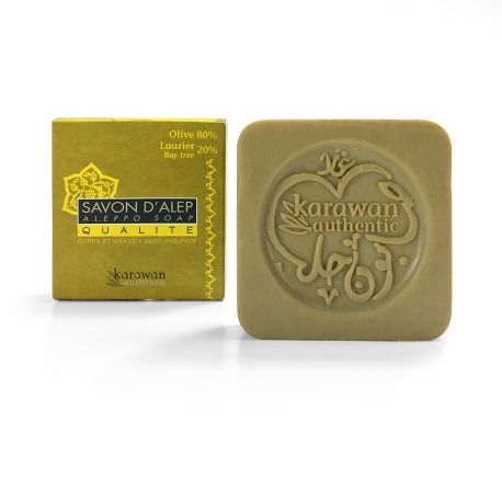 Aleppotvål Lagerbärsolja 20% Qualite 100g