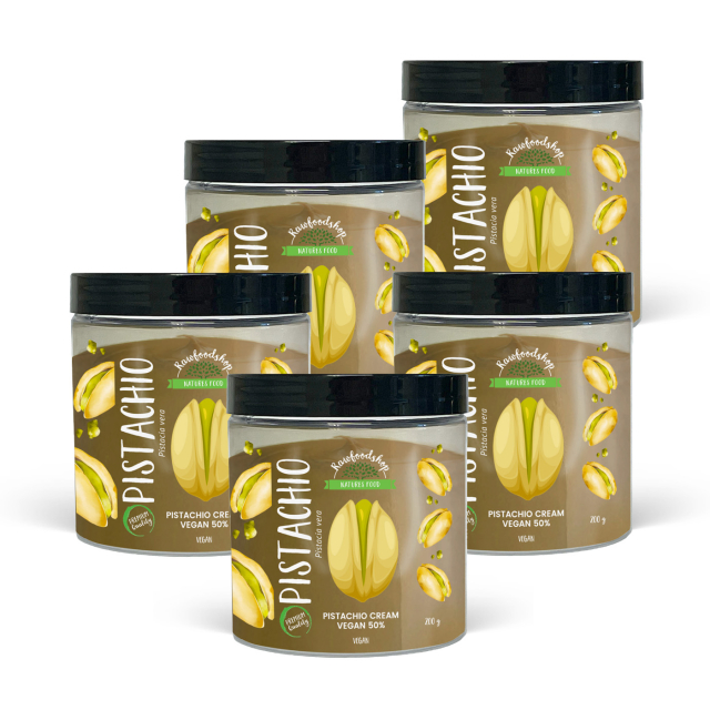 Pistagekräm Vegan 50% 200g x 5 burkar