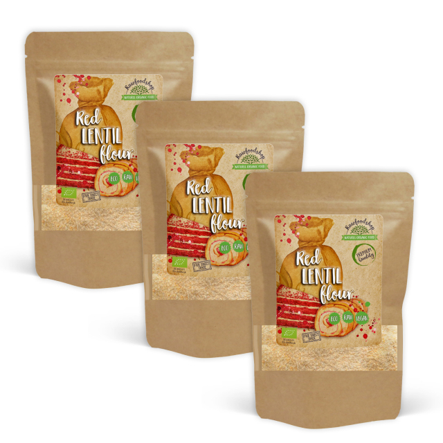 Linsmjöl Rött EKO 500g x 3 paket