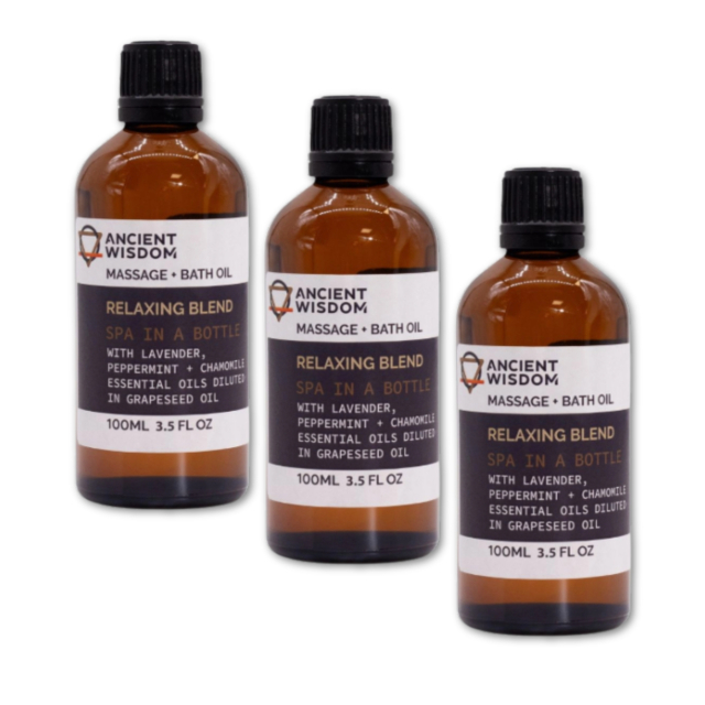 Relaxing Massageolja 100ml x 3 paket