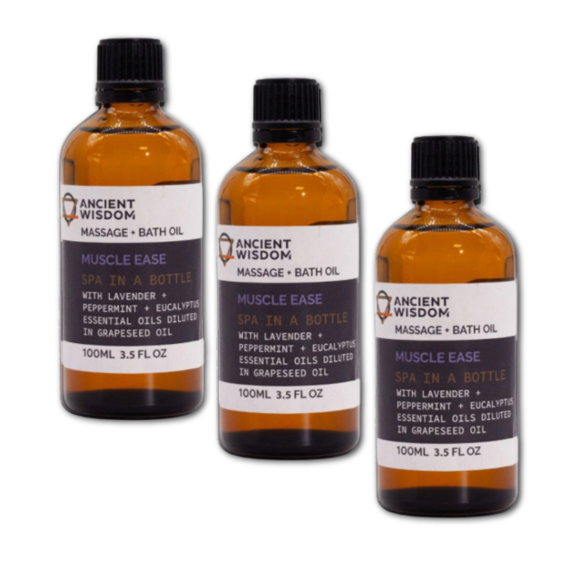 Muscle Ease Massageolja 100ml  x 3 flaskor