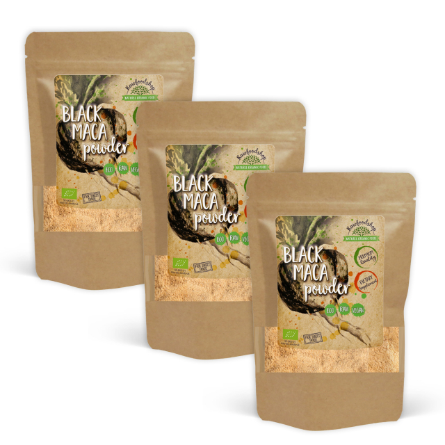 Maca Pulver Svart EKO 500g x 3 paket