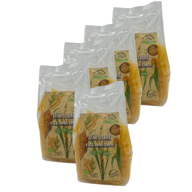 Pasta Ris & Majs Penne EKO 250g x 5 paket