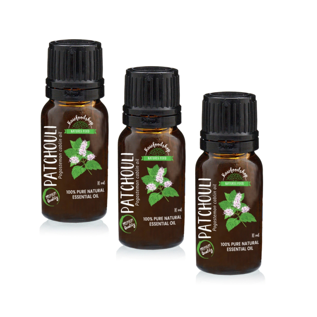 Patchouli Eterisk Olja EKO 10ml x 3 flaskor