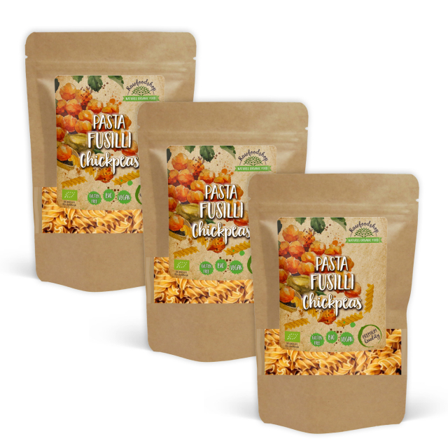 Pasta Fusilli Kikärtor EKO 250g x 3 paket