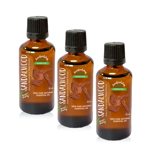 Sandelträ Amyris Eterisk Olja 50ml x 3 flaskor