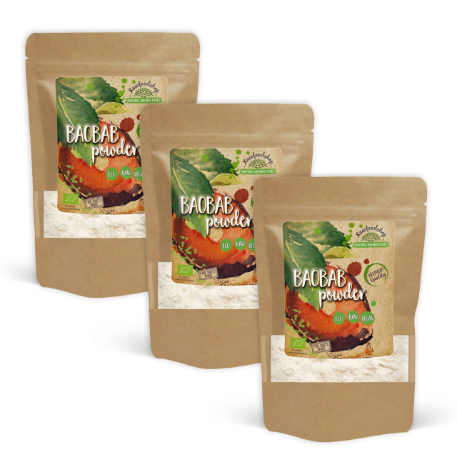Baobab pulver EKO 125g x 3 paket