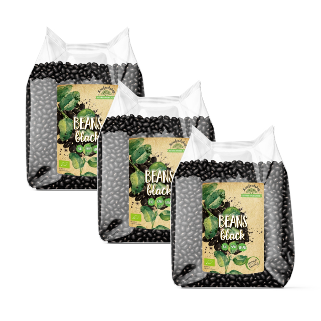 Bönor Svarta EKO 1kg x 3 paket