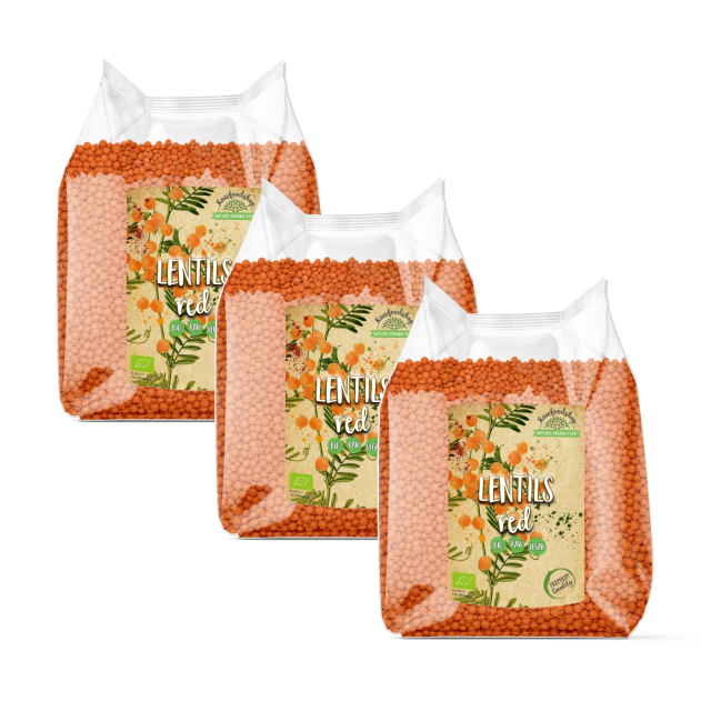 Linser Röda EKO 1kg x 3 paket