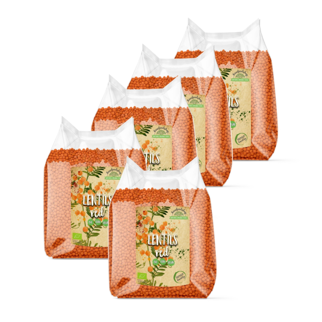 Linser Röda EKO 1kg x 5 paket