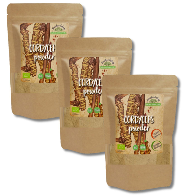Cordyceps Pulver EKO 250gx 3 paket