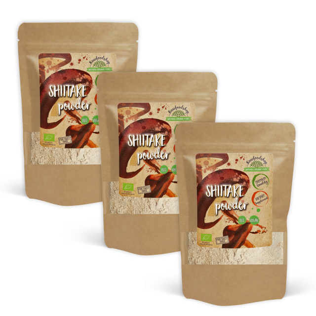 Shiitake Pulver EKO 125g x 3 paket
