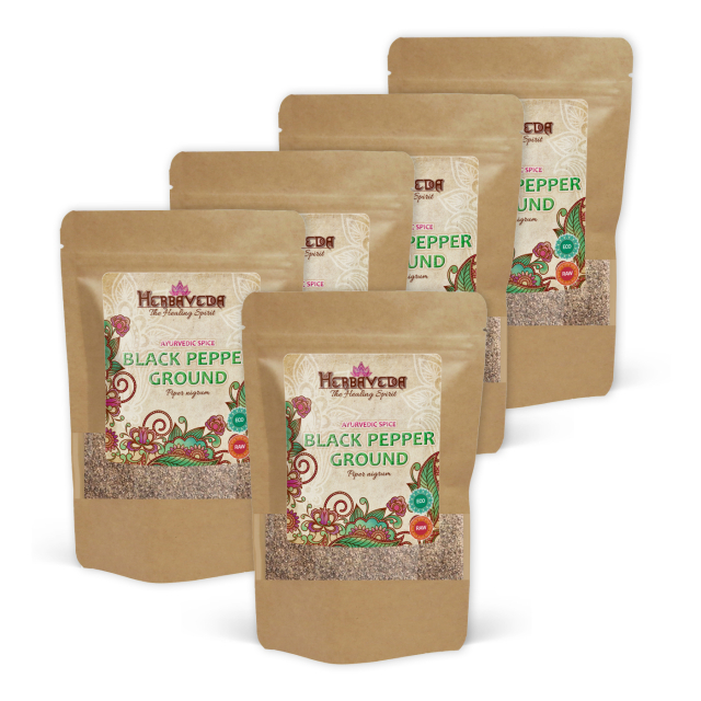 Svartpeppar Mald EKO 50g x 5 paket