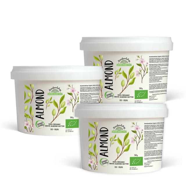 Mandelsmör Ljust EKO 500g x 3 paket