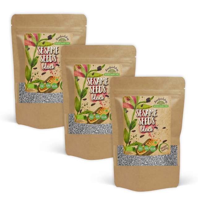 Sesamfrön Svarta EKO 500g x 3 paket