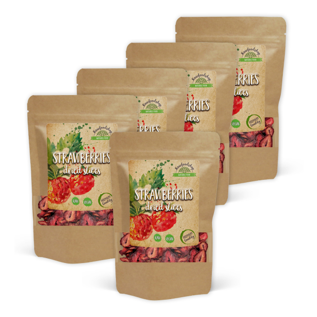 Jordgubbar Skivor 100g x 5 paket