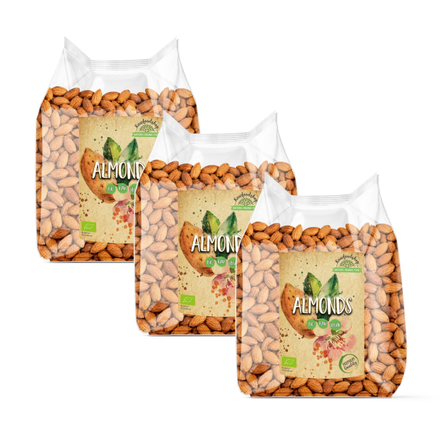 Mandel Premium RAW EKO 1kg x 3 paket 