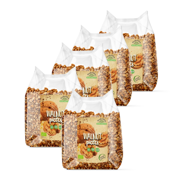 Valnötter i bitar RAW EKO 750g x 5 paket