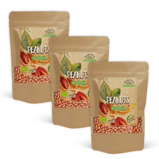 Jordnötter Premium RAW EKO 500g x 3 paket
