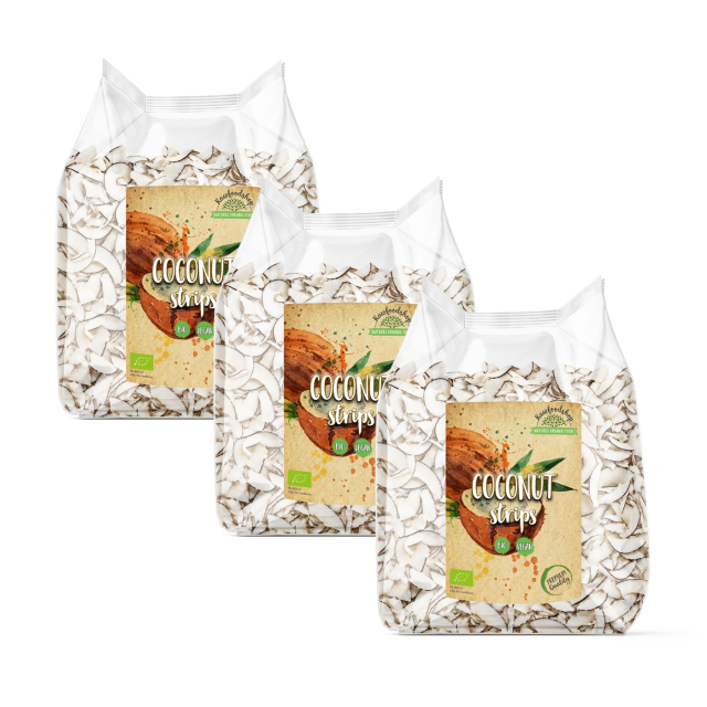 Kokosnöt i strimlor EKO 400g x 3 paket