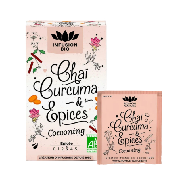 Te Chai Gurkmeja & Kryddor EKO 16 x 1,7g