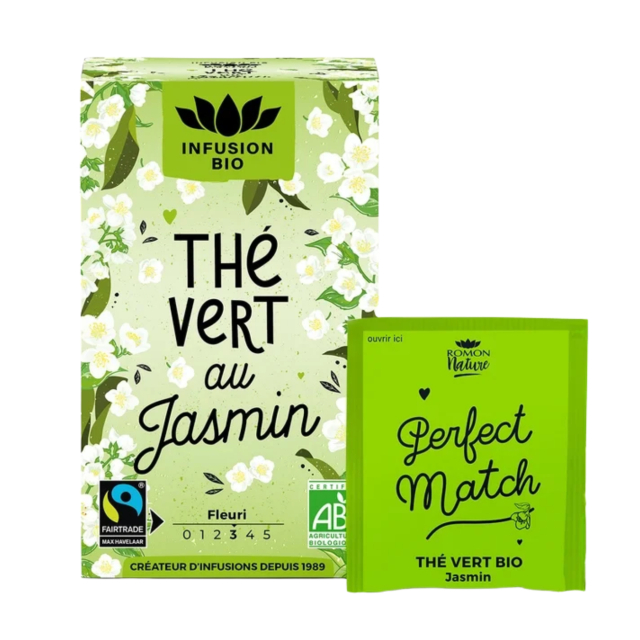 Te Jasmin Grönt EKO 16 x 1,7g