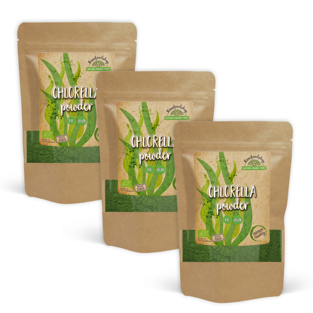 Chlorella Pulver EKO 250g x 3 paket