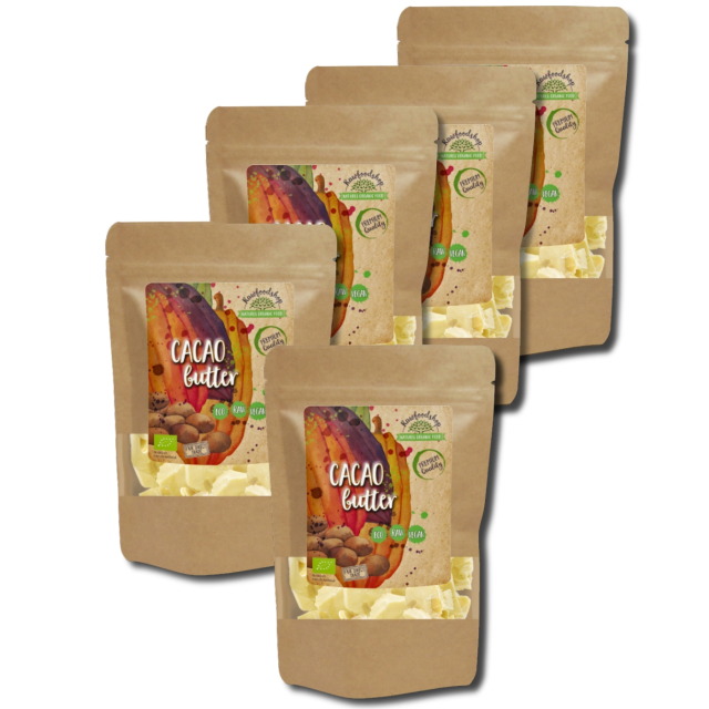 Kakaosmör Raw EKO 250g x 5 paket