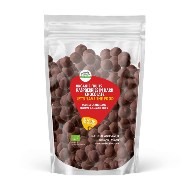 Hallon i Mörk Choklad EKO 500g