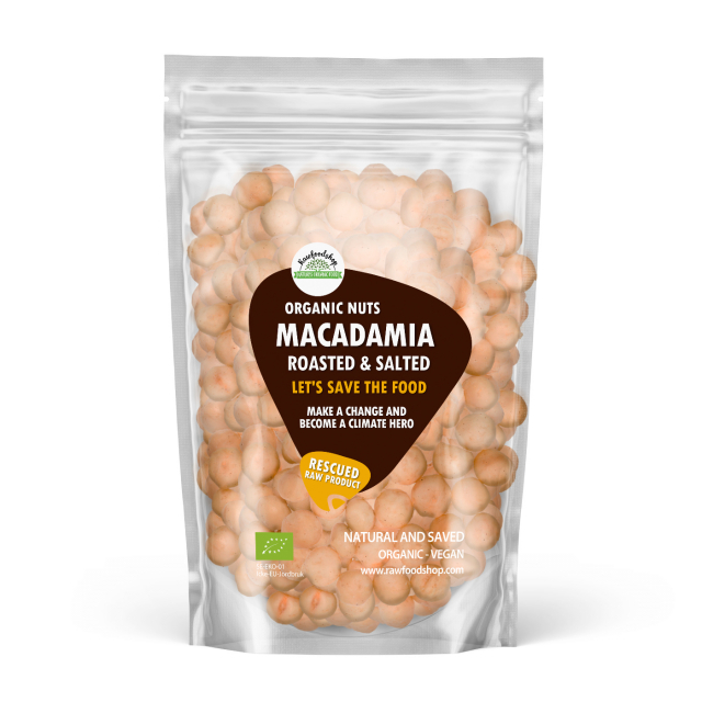 Macadamianötter rostade & saltade EKO 1kg