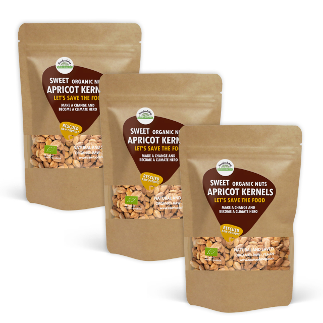 Aprikoskärnor Söta EKO 1kg x 3 paket