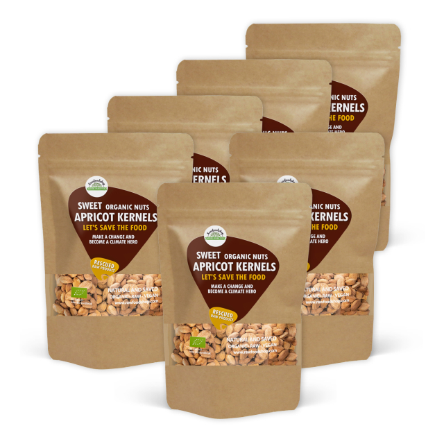 Aprikoskärnor Söta EKO 1kg x 6 paket