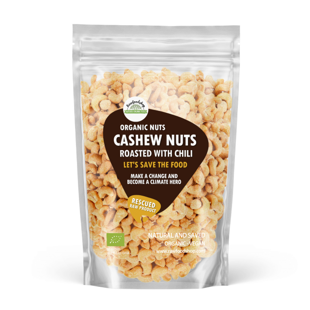 Cashewnötter rostade med Chili EKO 500g