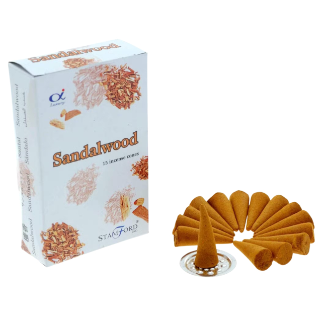Rökelsekoner Sandalwood 15st