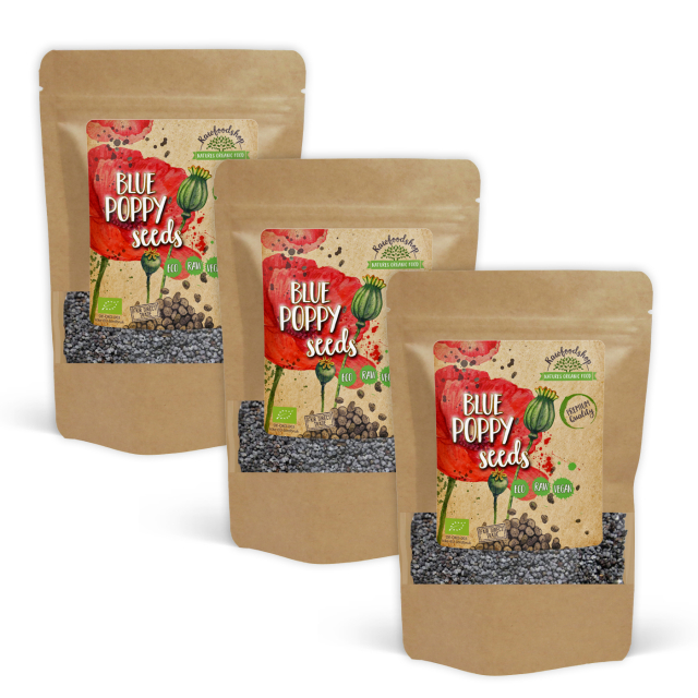 Vallmofrön Blå EKO 100g x 3 paket