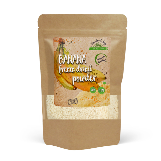 Bananpulver Frystorkat 125g