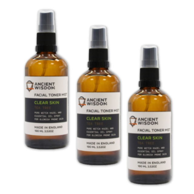 Face Mist Witch Hazel & Tea Tree 100ml x 3 st