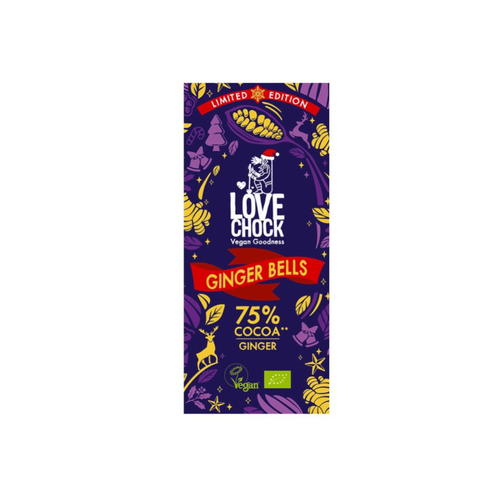 Choklad Ingefära EKO 70g i gruppen Råvaror & Dryck / Godis & Choklad hos Rawfoodshop Scandinavia AB (61008)