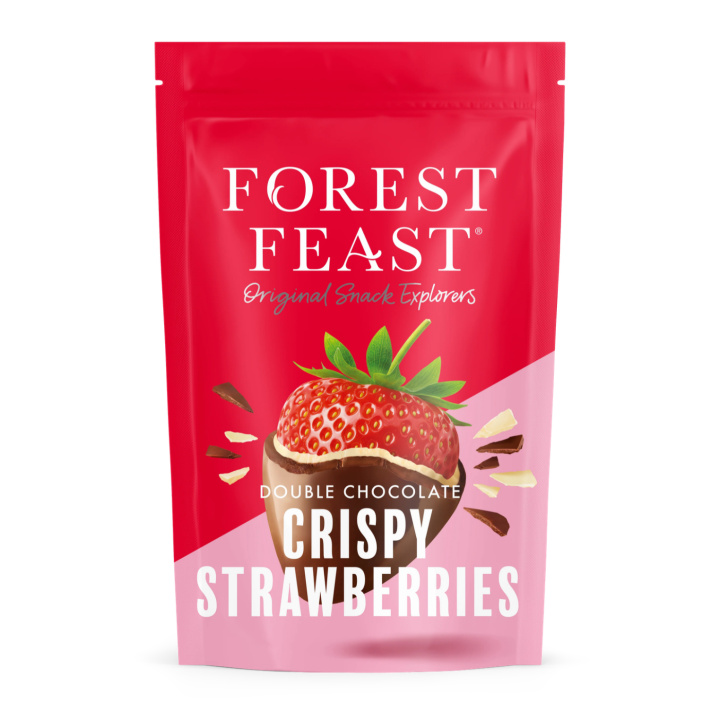 Jordgubbar Frystorkade i Dubbelchoklad 100g i gruppen Råvaror & Dryck / Godis & Choklad / Snacks hos Rawfoodshop Scandinavia AB (06277)